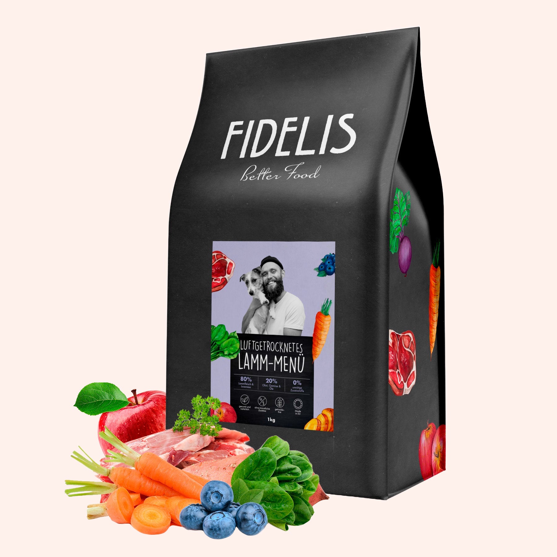 Croquettes pour chien Fidelis à l'agneau